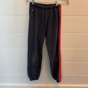 Aviator Nation Navy Neon Stripe Sweats